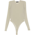 Body semi trasparente in verde Wardrobe.Nyc - donna 