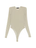 Body semi trasparente in verde Wardrobe.Nyc - donna