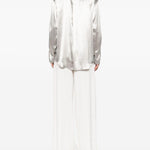 Blusa in raso con nodo in argento Alberta Ferretti - donna 