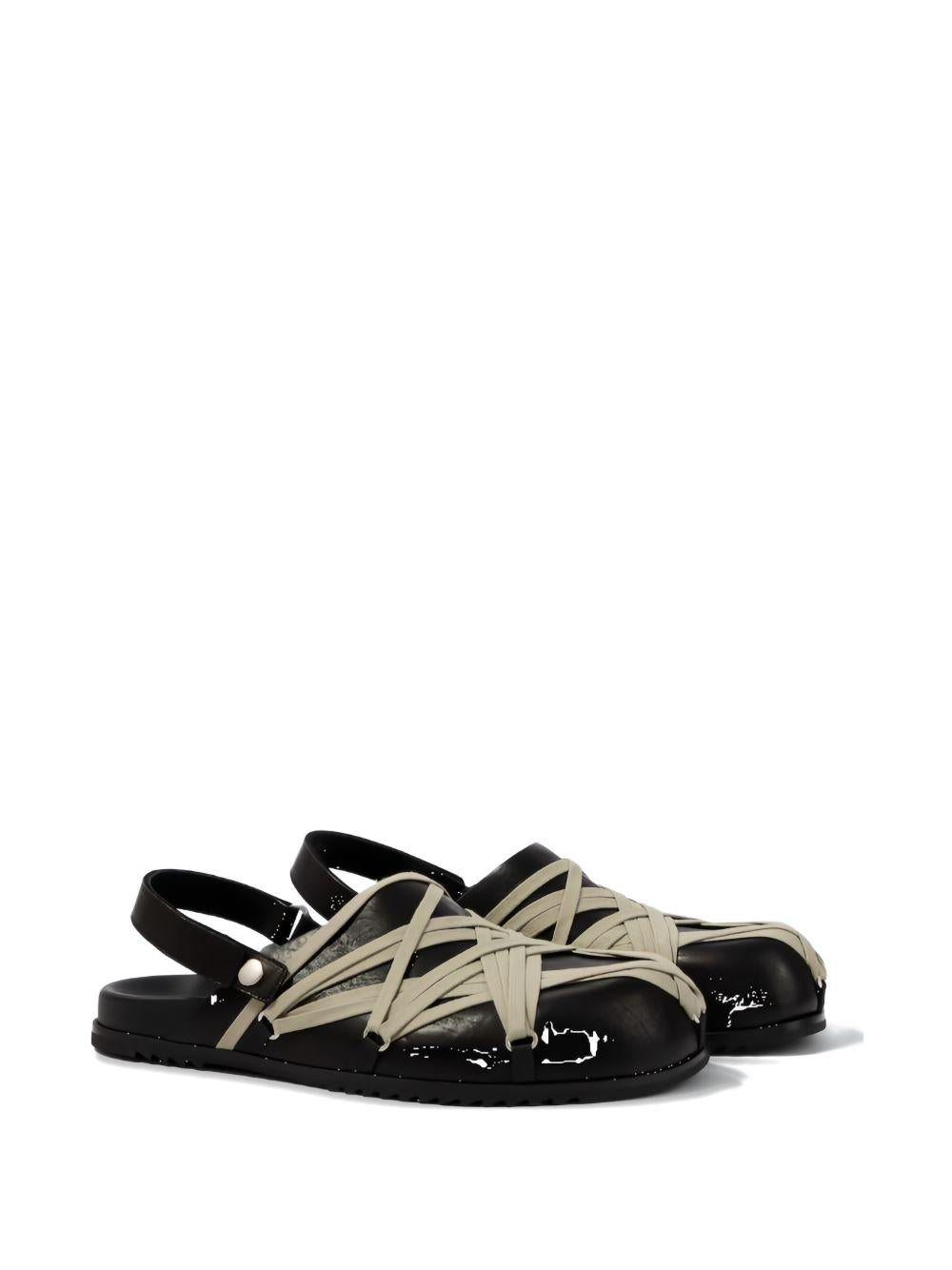 Mules megalace in nero Rick Owens - uomo 