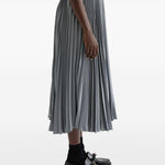 Gonna midi plissettata in grigio Jil Sander - donna 