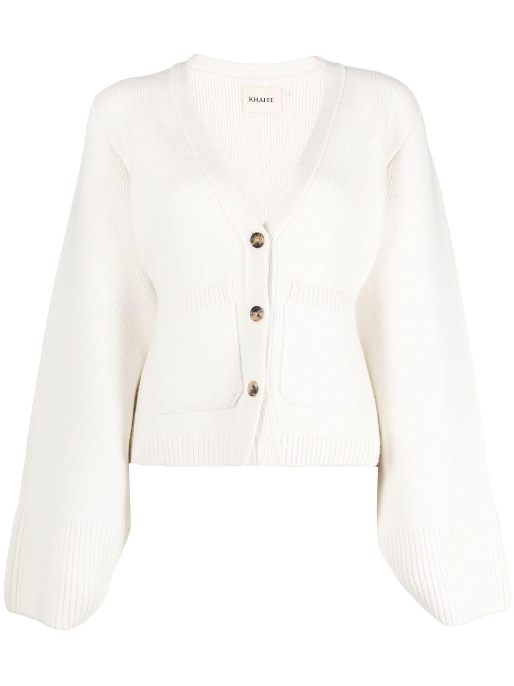 Cardigan in cashmere in avorio Khaite - donna 