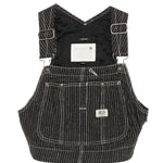 Top stile salopette in nero R13 - donna 