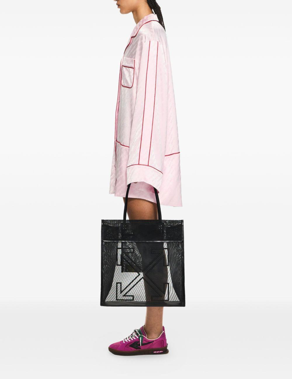 Borsa tote Market con logo in nero OFF WHITE - UNISEX 