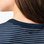 T-shirt Ami de Coeur a righe in blu Ami paris - donna 