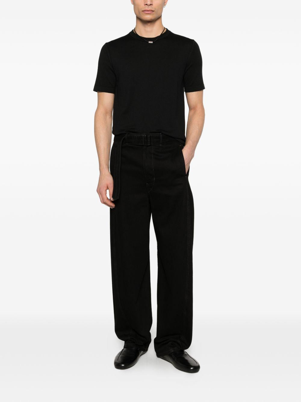 T-shirt a maniche corte in nero Simkhai - uomo 