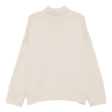 Maglione William a collo alto écru 
