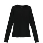 Top a maniche lunghe in cotone grider in nero Rick Owens x Moncler - unisex 