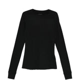 Top a maniche lunghe in cotone grider in nero Rick Owens x Moncler - unisex 