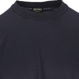 T-shirt a maniche corte in blu Zegna - uomo 