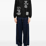 Giacca con logo in nero Yohji yamamoto - uomo 