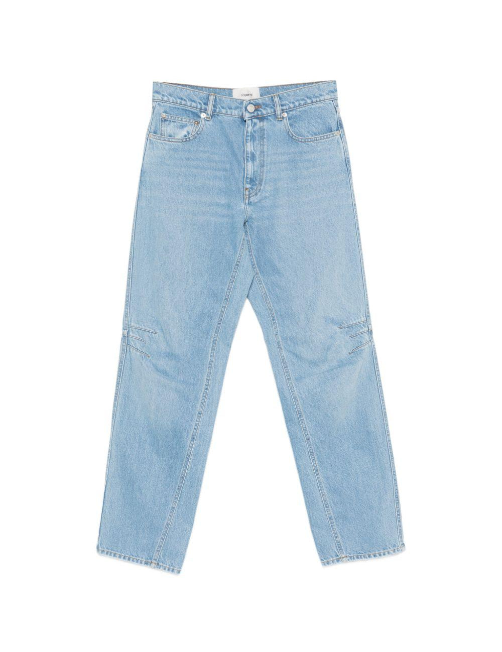 Jeans dritto con dettaglio in azzurro Coperni - donna 