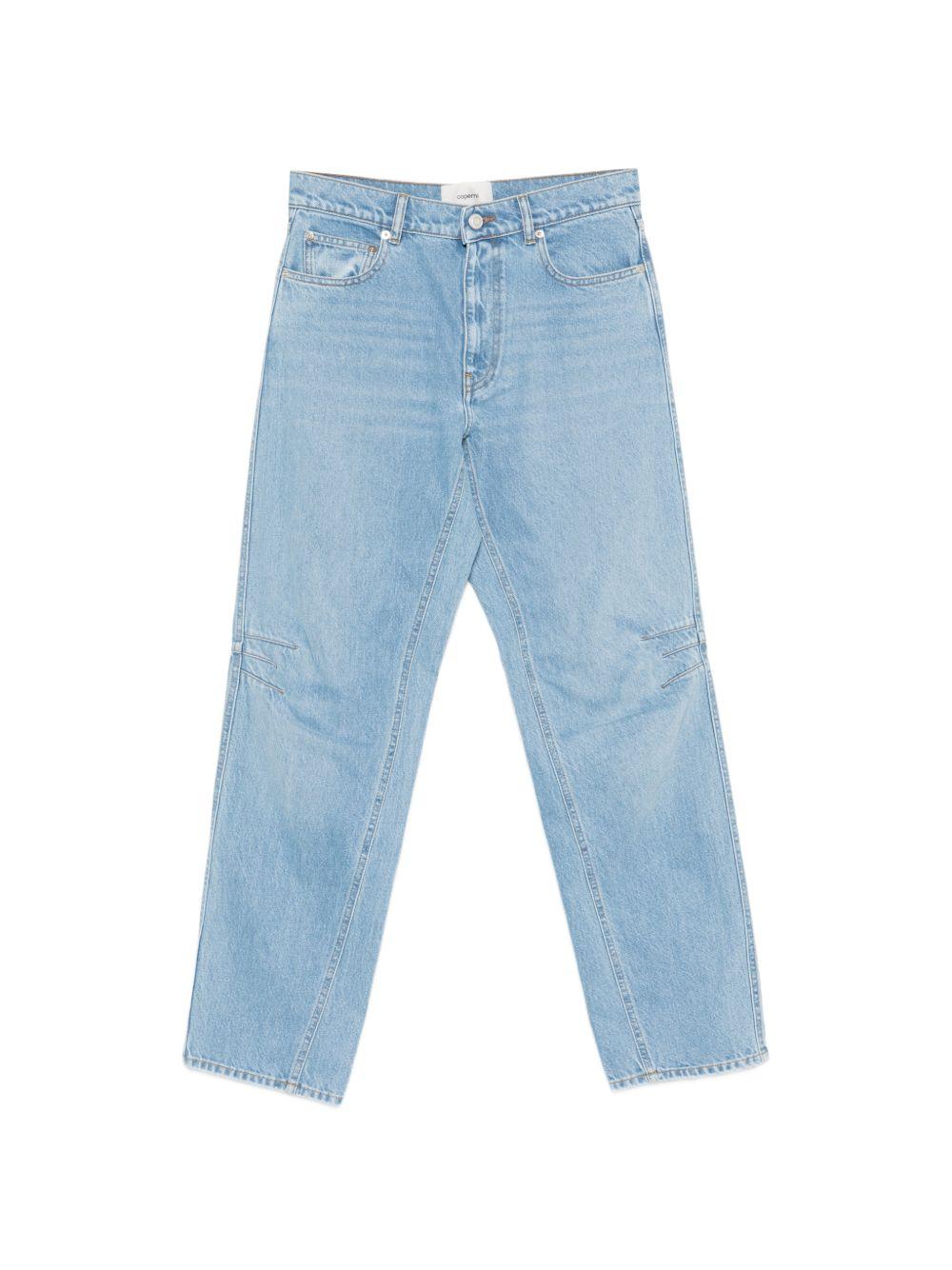 Jeans dritto con dettaglio in azzurro Coperni - donna 