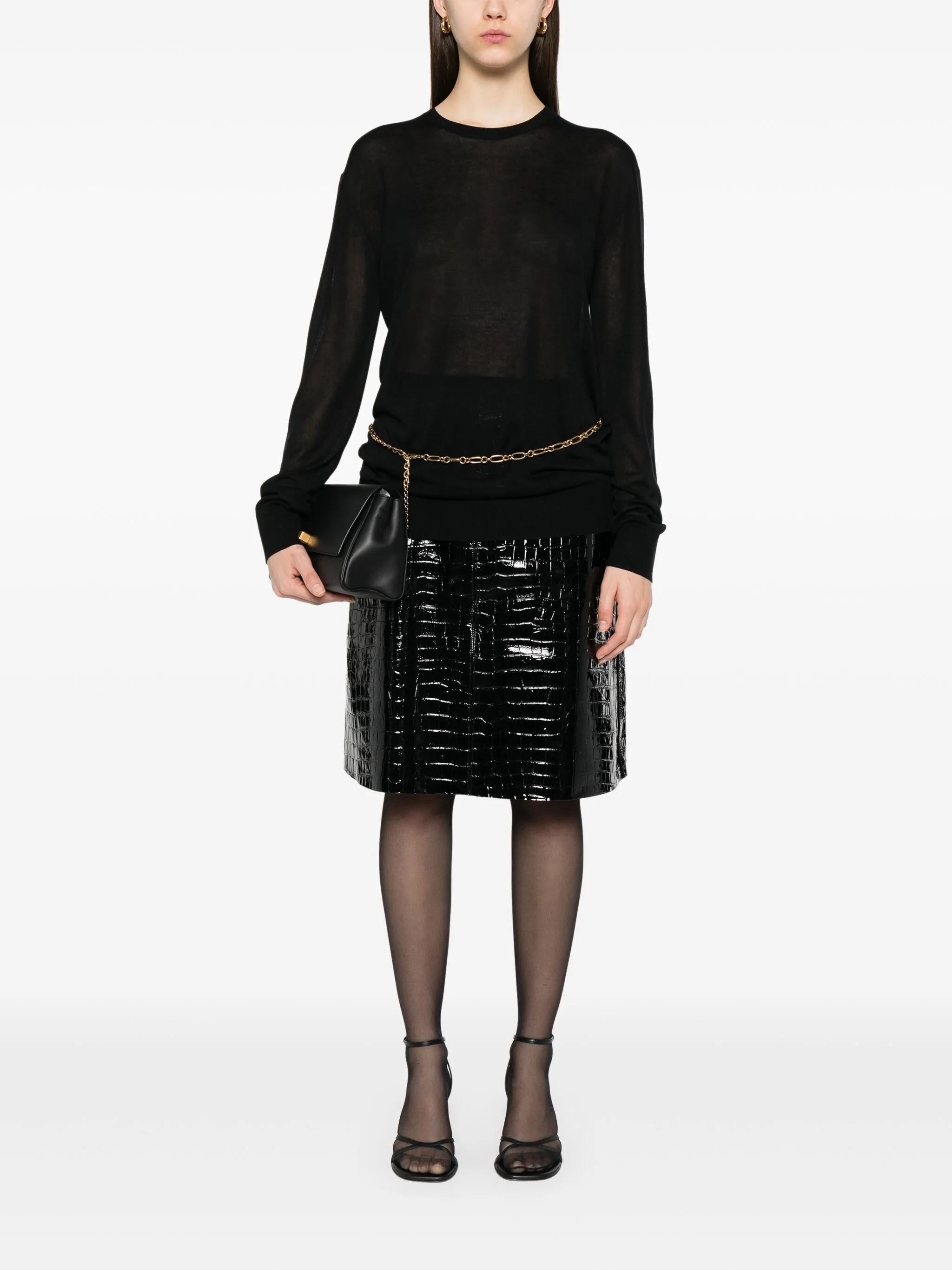 Maglione a girocollo in nero Toteme - donna 