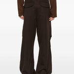 Pantaloni cargo con coulisse in marrone Entire studios - unisex 