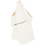 Top drappeggiato asimmetrico in beige Uma wang - donna 