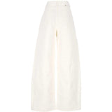 Jeans a gamba ampia in bianco Golden goose - donna 