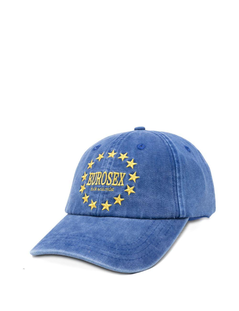 Cappello da baseball con ricamo a stella in blu Carne bollente - uomo 