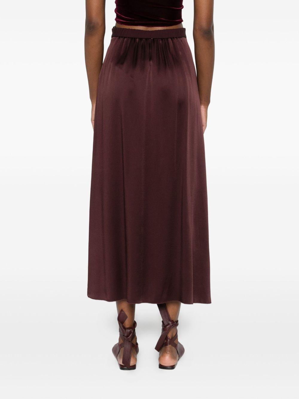 Gonna svasata con zip in marrone Forte forte - donna 
