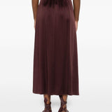 Gonna svasata con zip in marrone Forte forte - donna 