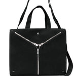Borsa tote con dettaglio zip in nero HELIOT EMIL - uomo 