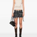 Canotta a coste  in beige Rick owens - donna 