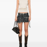 Canotta a coste  in beige Rick owens - donna 