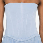 Abito lungo adalys in azzurro ROTATE BIRGER CHRISTENSEN - donna 
