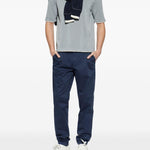 T-shirt in maglia a coste in azzurro Eleventy - uomo 