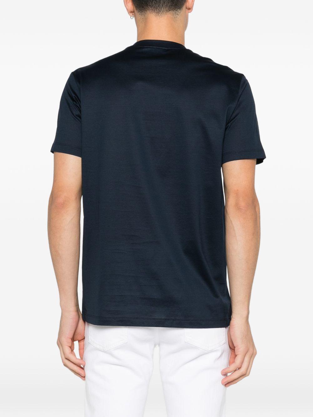 T-shirt a maniche corte in blu Tokyo luxury brand - uomo 