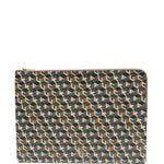 Clutch con stampa multicolore 