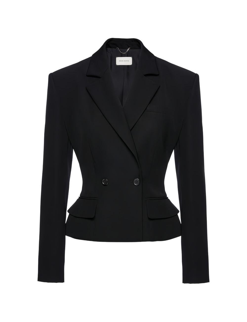 Blazer doppiopetto aderente in nero Magda butrym - donna 