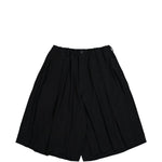 Pantaloncini sartoriali plissettati in nero Yohji yamamoto - uomo 