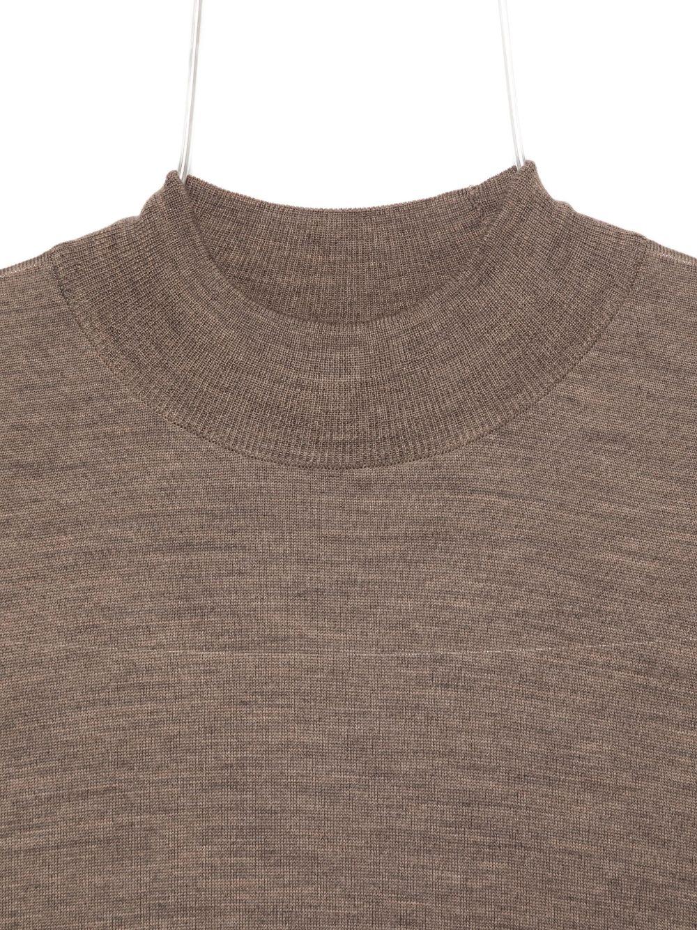 Maglione a collo alto in marrone John smedley - uomo 
