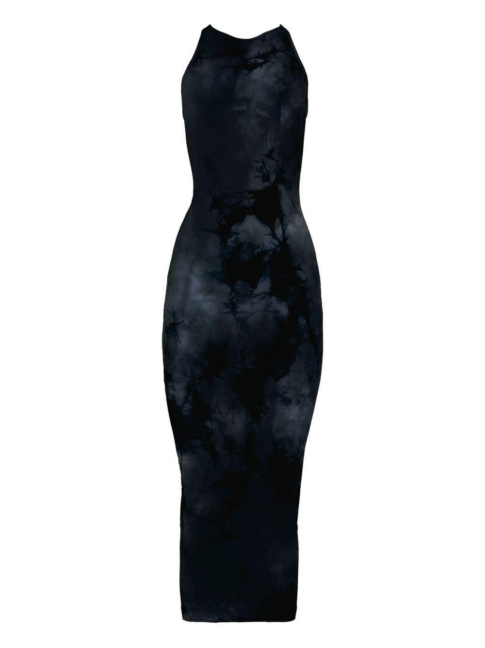 Abito con fantasia tie dye in blu Wolford - donna 