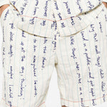 Pantaloncini a righe in bianco Kidsuper - uomo 
