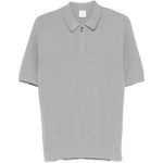 Polo con zip in grigio Eleventy - uomo 