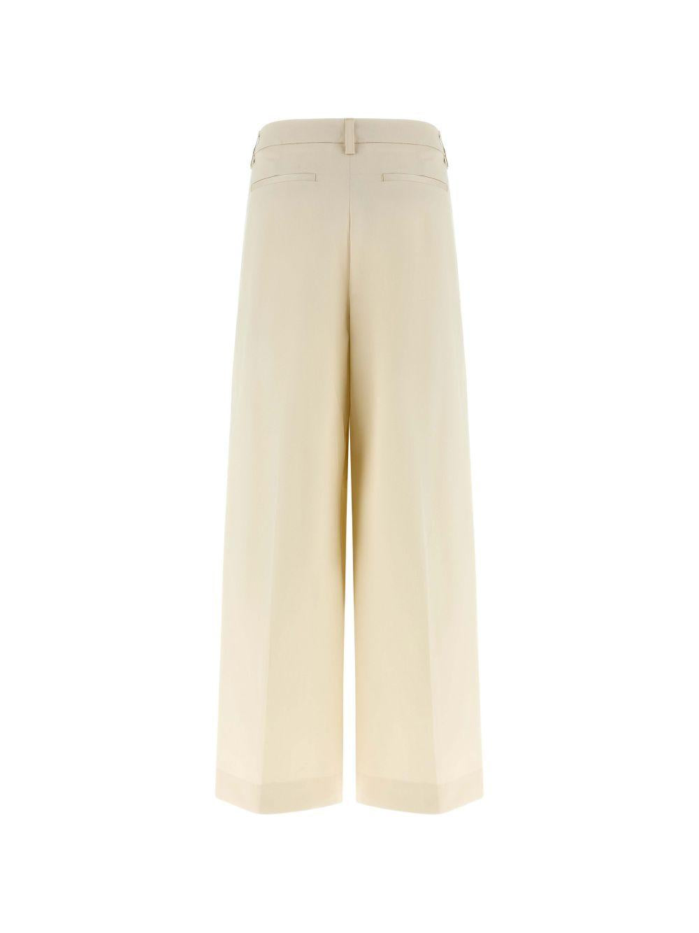 pantaloni deva in avorio the latest - donna 
