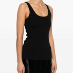 Canotta in maglia in nero Toteme - donna 