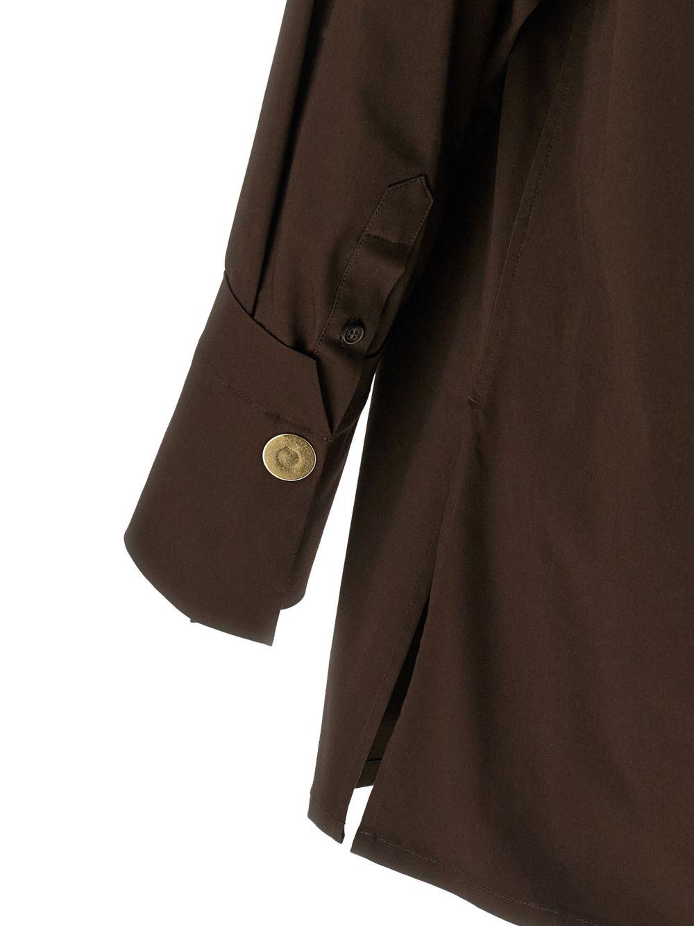 Camicia Jodie con bottone singolo in marrone Darkpark - donna 