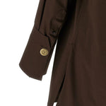 Camicia Jodie con bottone singolo in marrone Darkpark - donna 
