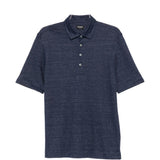 Polo con bottoni in blu Zegna - uomo 