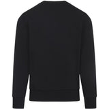 Felpa con logo in cotone in nero Moncler - uomo 