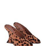 Mules con stampa nimalier Nina in marrone Paris Texas - donna 