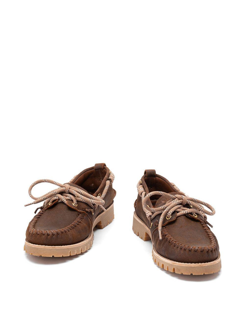 Mocassini con lacci in marone Golden goose - uomo 