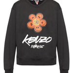Felpa con stampa floreale Boke in nero Kenzo - uomo 