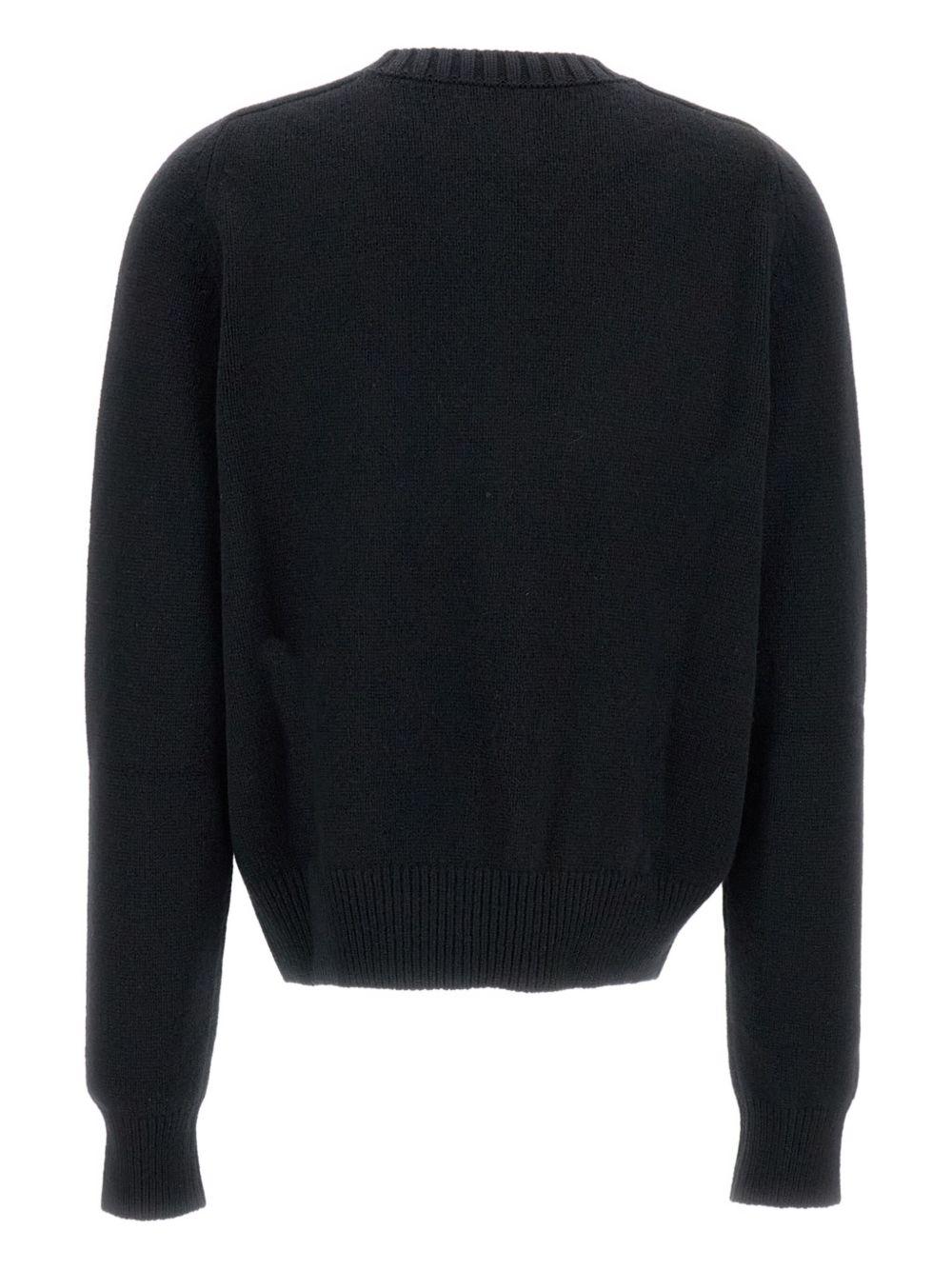 Maglione girocollo in nero Khaite - donna 