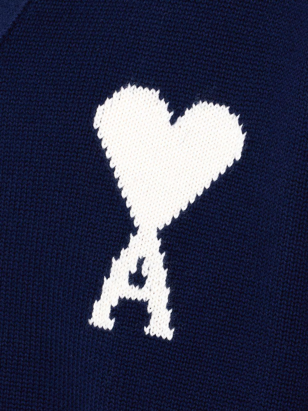 Cardigan ami de coeur in blu Ami paris - unisex 