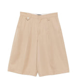 Shorts con dettaglio a bottone in beige Simone rocha - donna 