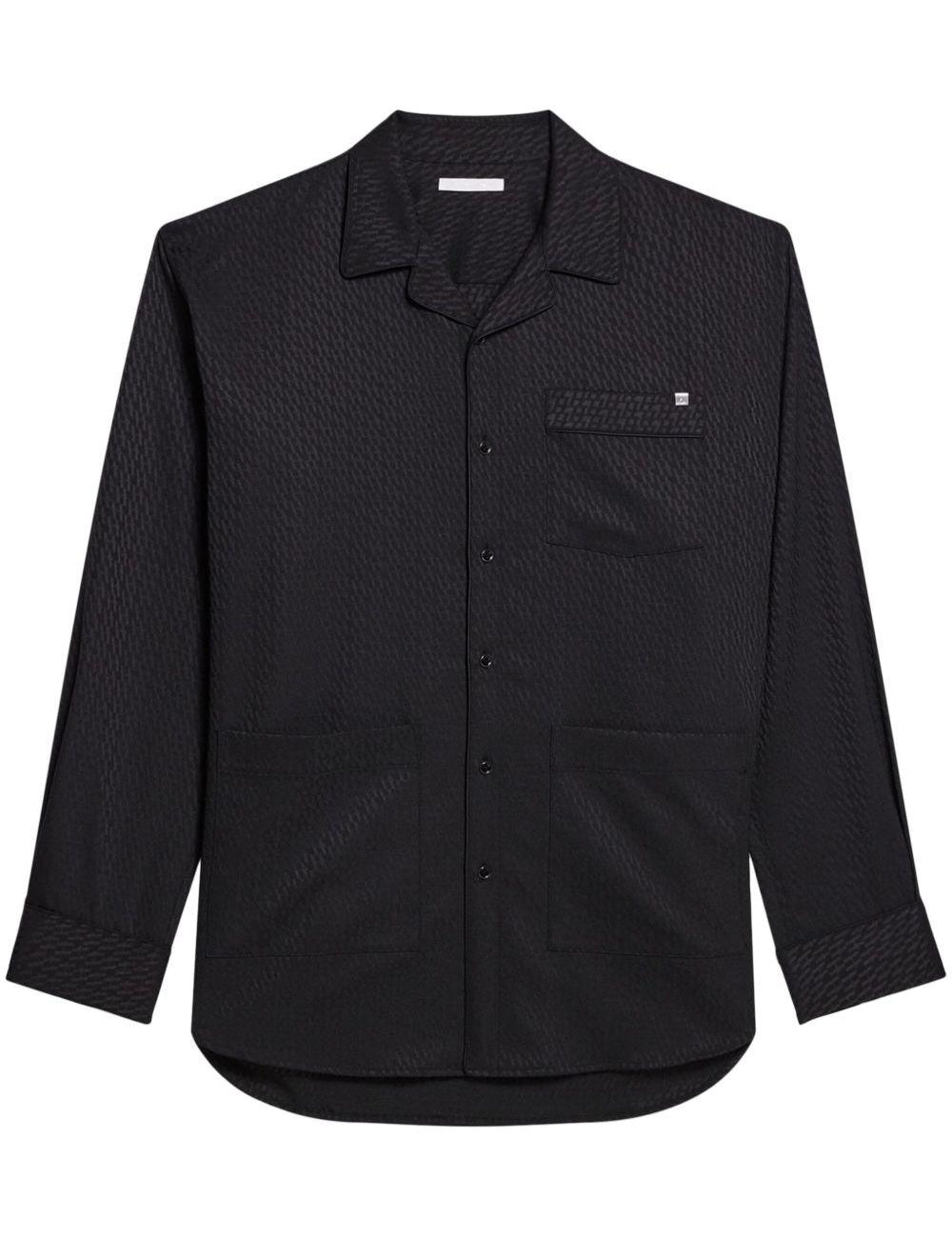 Camicia con stampa geometrica in nero Helmut lang - uomo 
